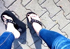 I love showing off my stunning feet in public