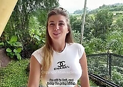 VLOG BALI - I get my vagina filled on the terrace of my Airbnb