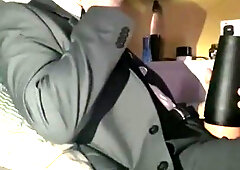 Smoking and Fleshlight Romping in Suit (PART 1)