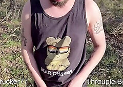 Chubby gay hunks cruising the woods for some wild outdoor action