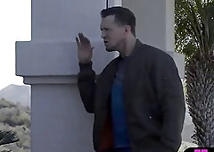 Welcome fuck with a glamorous skinny tgirl bitch