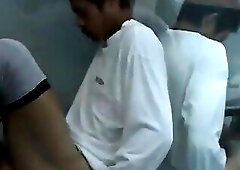 Hot Japanese serviced in public toilet