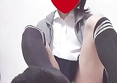 sexy CD Footjob Dildo Shemale Femdomeko chan