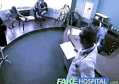 FakeHospital Doctor faces hot brunette hair from insurance company