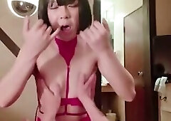 Japanese crossdresser Mai rides her boss in bliss after two months of sissy training