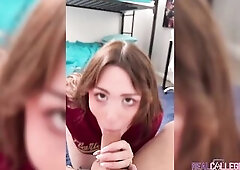 Breasty Sorority Bitch Drilled In Dorm Room - Lilibet Saunders