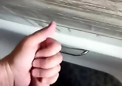 Jerking my Rigid Fuck-Stick in the Douche with Ginormous Popshot