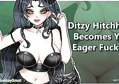 Ditzy Hitchhiker Becomes Your Insane Fucktoy -- Audio Porn -- Whore Me Out