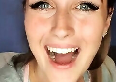 Amateur blonde gives great handjob