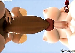 Tifa and Sheva Futas - Docking Bang (Bikini Edition) (SFM Animation)