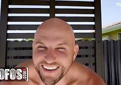 Kira Perez takes J-Mac's big cock from backyard to bedroom for deep throat