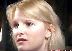 Restrained sub bitch dominated with some freaky toys BDSM porn