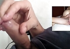 Hubby, solo-masturbation, cumload