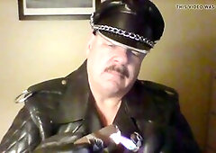 Leather jacket, cigars, red leather jacket