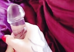 cum on my freshly painted toes