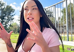 German Cutie Cara Mella Drops To Her Knees And Worships Every Inch Of Cock