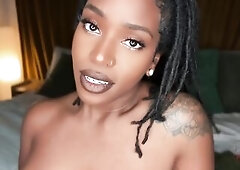 Staring Into Your Soul Whilst I Play With My Bazookas and Entreat U to Cum All Over Me