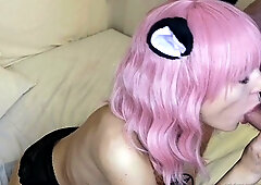 Small titted redhead Latina in between