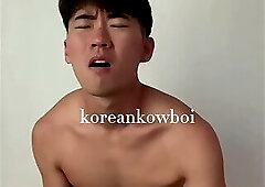 Gay Korean Asian Twink Big Ass Riding Huge 9 Inch Dildo Cock