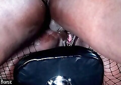 BLACK ANAL - Ghetto Barbie skipped class to get Screwed in the butt on bar stool