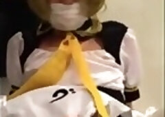 Asian Crossdresser Rides Cock and Cums Hard