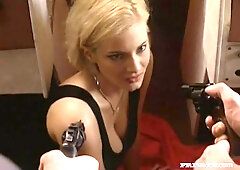 Grety Gives Two Gangsters a Handjob and Blowjob in a Dry Docked Boat - Private Porn Sex Videos