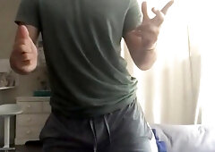 Superman Toying with his Supah Wood