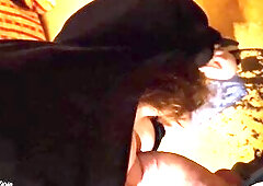 Sexy stranger in a hood gave me a blow job!