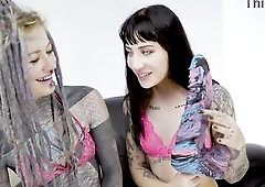 Rock TEEN gets ANAL banged and has CLIMAX on large toys