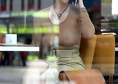 Submissive Woman Must Expose Her Body In Public