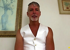 Dilf Richard Lennox Grabs Big Dick To Wank In His Apartment After Clubbing