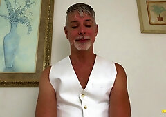 Dilf Richard Lennox Grabs Big Dick To Wank In His Apartment After Clubbing