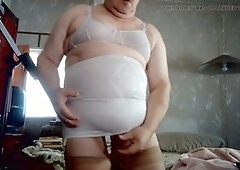 Wiener Girl solo masturbation with stockings