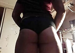 Curious cross-dressing femboy dressing up