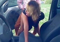 Latin Queen In Primer Dogging De Mi Esposa En Parque Publico