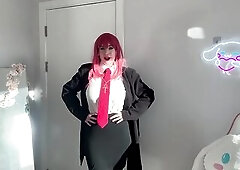 WHITE LATEX MAKIMA NUN Cosplay