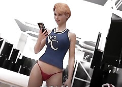 In this gameplay cheating teen bangs her bf bestfriend during the time that that babe's on the phone with him. That guy bangs her hard and they d