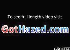 Fresh straight college guys get gay hazed