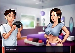 Stepmom's big tits and sexy scenes in summertime saga episode