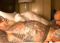 Tattooed Silver Daddy With a Small Cock45y