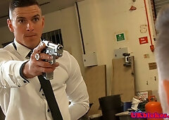 Brit bloke doggystyling german gangster