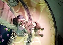 Bara fun with mouth action and deep backdoor penetration