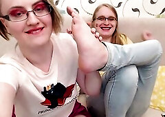 T-girl+angel toe sucking and a footjob (teaser)
