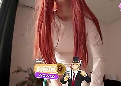 Step Mamma caught Step Son with morning boner and helped him cum on her large round butt