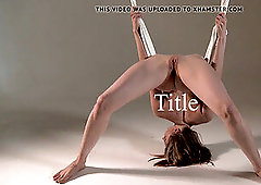 Sofia Zhiraf sizzling platinum-blonde Russian gymnast