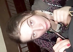 Crossdresser deep throat, crossdresser throat, crossdresser bj redhead