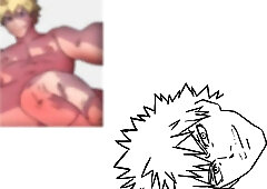 Bakugo Jizz-shotgun Growth Toon 1027 (From a smallish hard-on to a immense meatpipe)