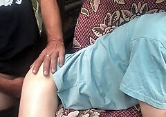 Extraordinary anal bang with unshaved dad in car