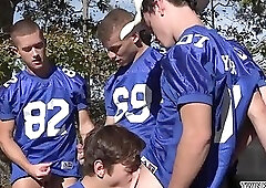 Big dick twinks bukkake with cumshot