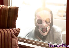 T-Girl nails invader